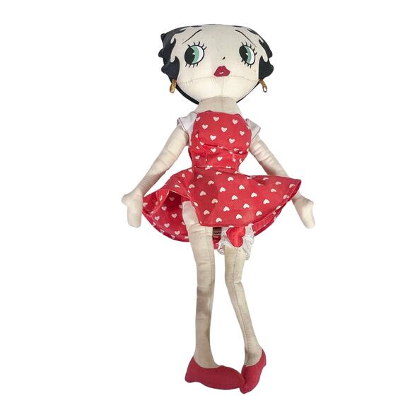 Vintage Betty Boop Plush Dolls Lot Of 10 Christmas Cowgirl Red Pink Dress Groovy - Picture 16 of 16